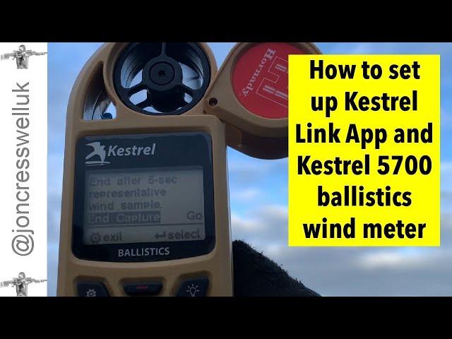 How to set up the Kestrel 5700 and Ballistics App for shooting