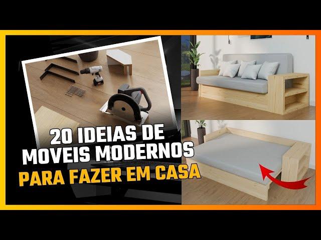 20 Ideias de Móveis Modernos e Inteligentes para Fazer em Casa ou Renda Extra Marcenaria Criativa