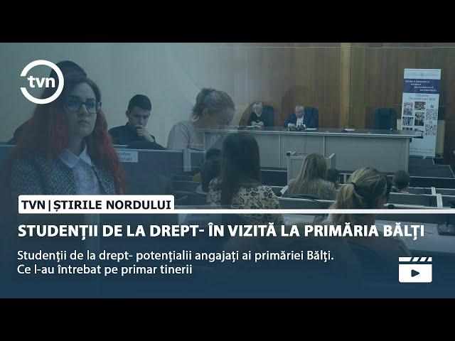 STUDENȚII DE LA DREPT  ÎN VIZITĂ LA PRIMĂRIA BĂLȚI