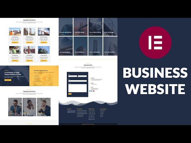 How to make a Business / Construction Website using WordPress & Elementor 2024 [FREE]