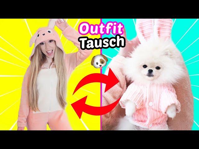 FLUFFY erster Winter OUTFIT TAUSCH ** HUNDE WELPE tauscht SHEIN OUTFITS für KALTE TAGE 2021**