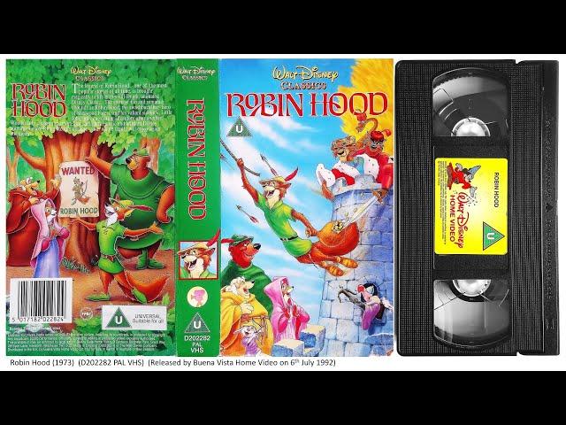 Robin Hood 1973 film (6th July 1992 - UK VHS)