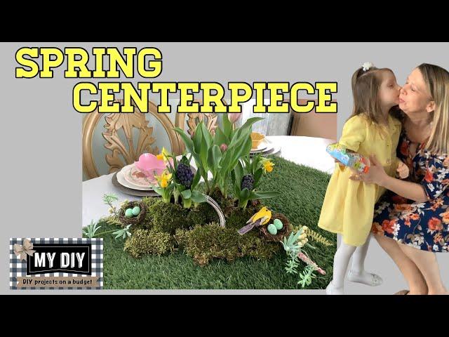 NATURE INSPIRED SPRING CENTERPIECE | FLOWER POT IDEAS | SPRING TABLESCAPE | SO EASY!