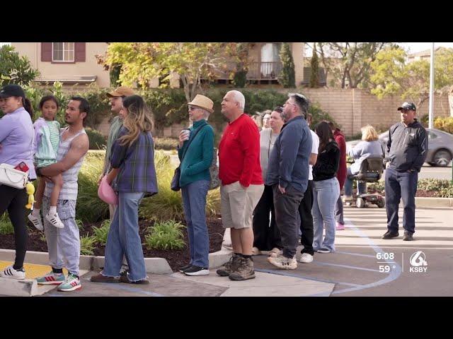 Long lines form for grand opening of Daiso discount store in Santa Maria