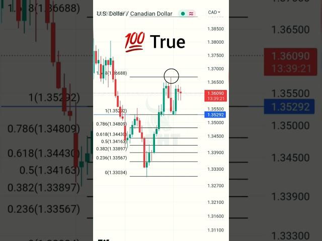  Fibonacci Retracement Trading Strategy #shorts #trading