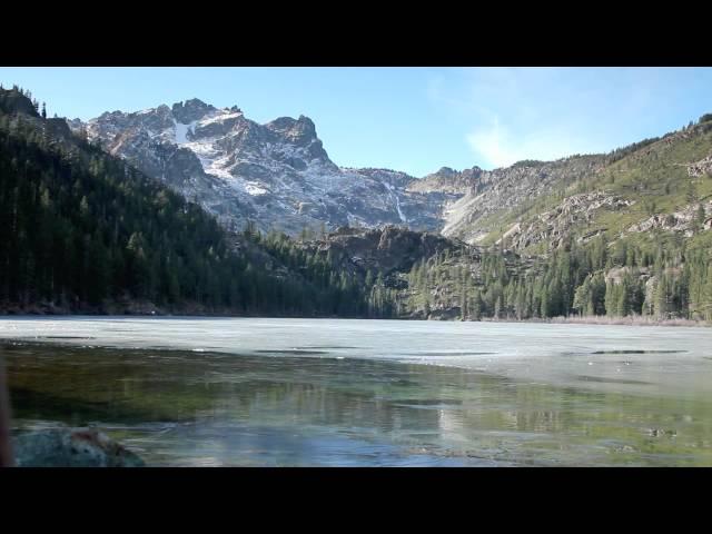 Lower Sardine Lake Ice Cracking