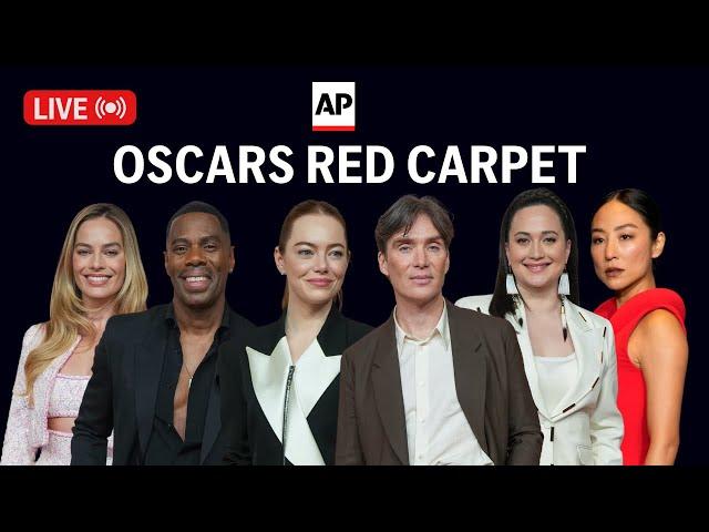 Oscars 2024: Watch as stars arrive on the red carpet