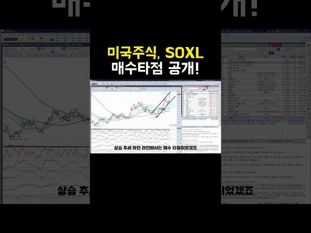 미국주식 SOXL 매수타점 공개!  #soxl  #tmf #tqqq