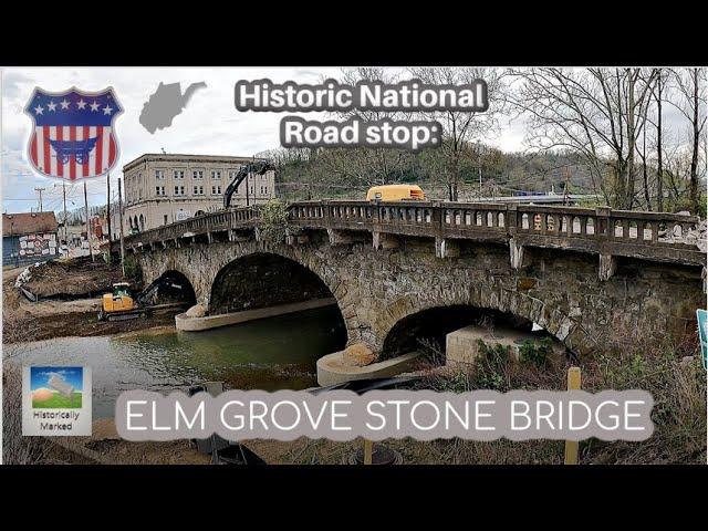 Historic National Road: Elm Grove Stone Bridge, Wheeling, West Virginia