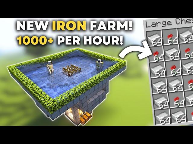 Minecraft BEST Iron Farm 1.21 | Iron Farm Tutorial - 1000+ Per/h