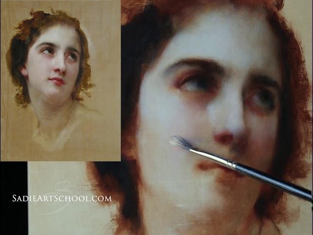 Bouguereau Master Copy Painting Timelapse by Sadie Valeri