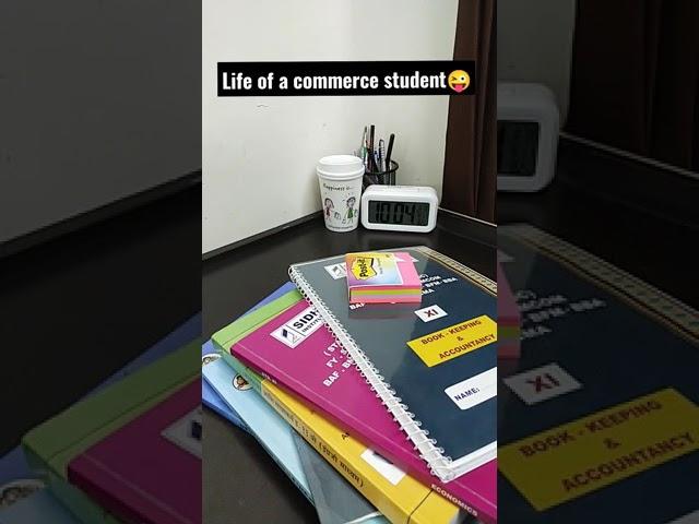 Life of a commerce student || FYJC || Studybea#shorts #ytshorts #youtubeshorts #commerce #students