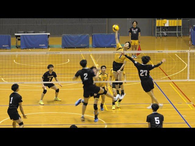 Sundai HS vs Chuo uni 2nd set All Japan volleyball - regional round #HirokiBito #SomaMasumoto