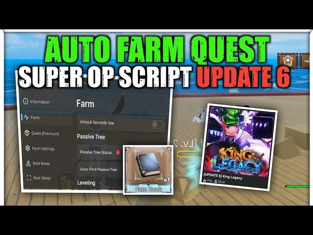 King Legacy Script New Update 6 Auto Farm Quest | Mobile & Pc (2024)