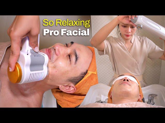 ASMR Neck Shoulder Massage & Pro 10-Step Facial Care I Fell Asleep Instantly