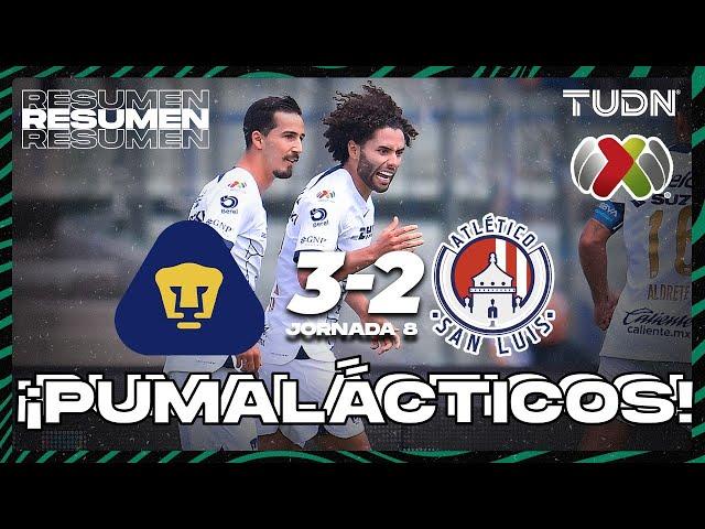 Resumen y goles | Pumas 3-2 Atl San Luis | AP2023-J8 | Liga Mx | TUDN