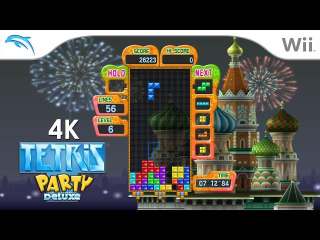 Tetris Party Deluxe (4K / 2160p / 60fps) | Dolphin Emulator 5.0-21685 | Nintendo Wii