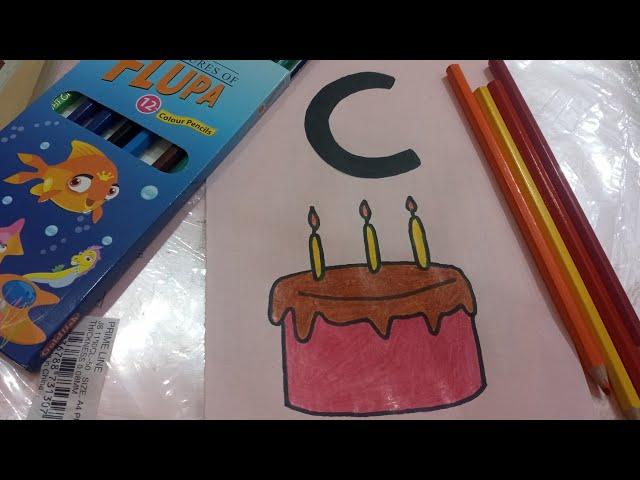 Phonics art and craft | Easy drawing of cake | Phonics | Sounds