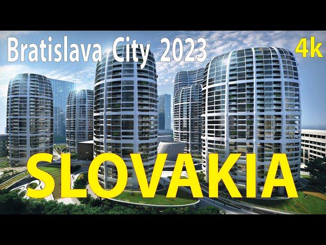 Bratislava City , Slovakia 4K By Drone 2023