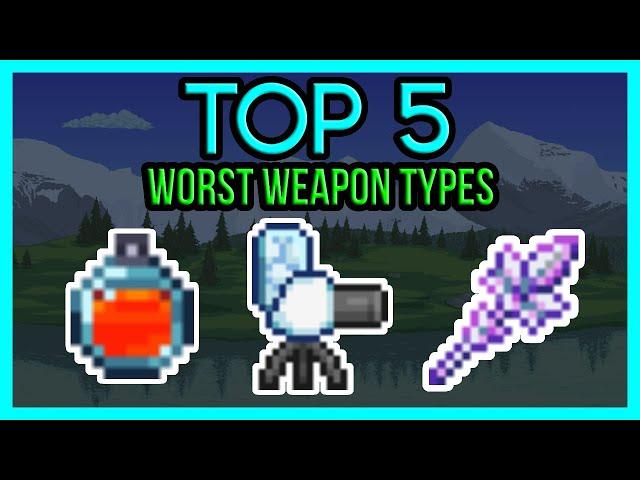 TOP 5 Worst Weapon Types in Terraria 1.4.1