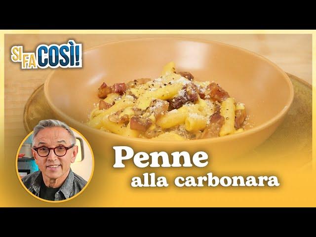 Penne alla carbonara - Si fa così | Chef BRUNO BARBIERI