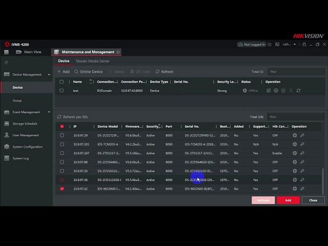 How to Activate and Add Hikvision Device to iVMS 4200 via IP Mode