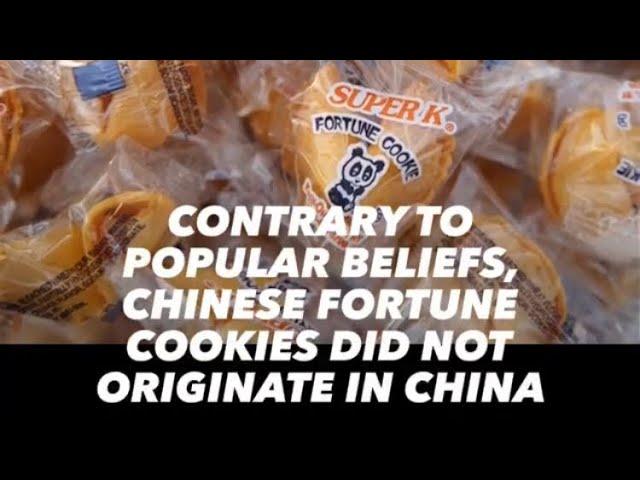 Fortune Cookies Did Not Originate From China