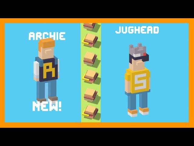 UNLOCK  Jughead  with  Archie  his friend. Crossy Road NEW Mystery Character - Update