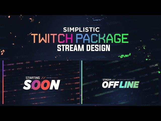 PS Tutorial: Simplistic Stream/Twitch Package Design: Pattern Backings