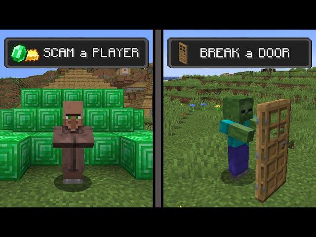 Minecraft if MOBS had ACHIEVEMENTS