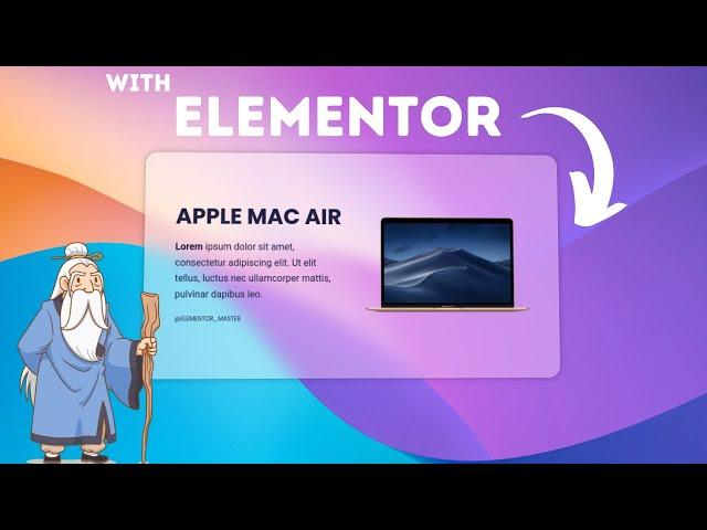 Create Glass Effect in Elementor | Glassmorphism | Elementor Tutorial | Elementor Pro