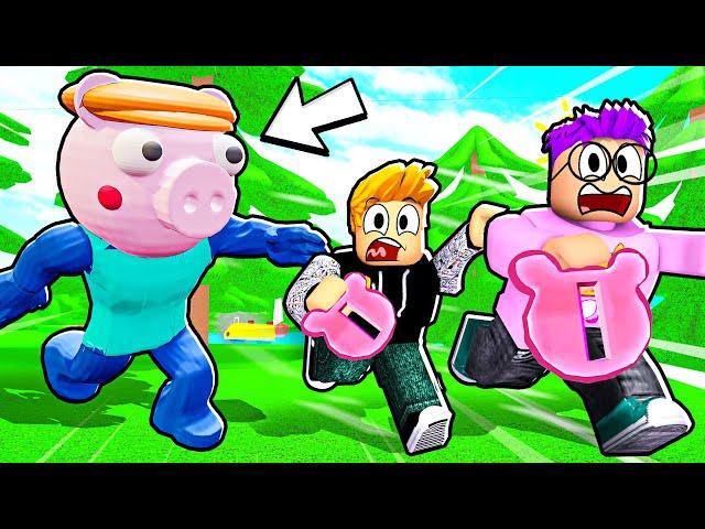 Can We Unlock ALL PIG 64 BADGES + SECRETS!? (NEW PIGGY ROBLOX GAME!)