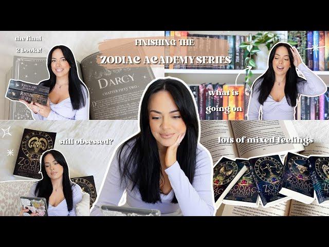 finishing the ZODIAC ACADEMY series ️ romantasy reading vlog