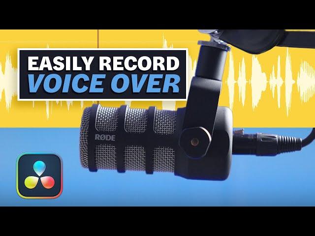 How to Record Voice Over in DaVinci Resolve 17 (Tutorial)