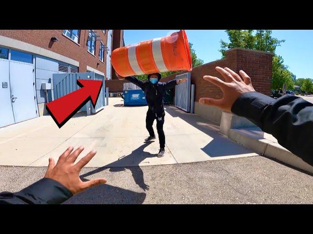 SECURITY PARKOUR VS CRAZY THIEF - POV