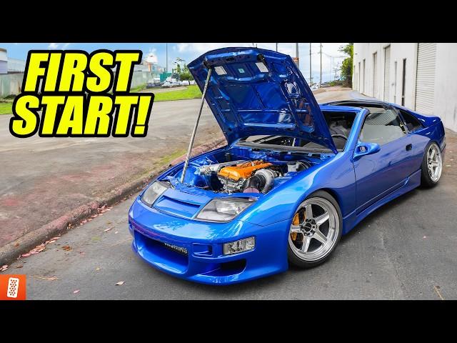 Starting our SR20DET Swapped Nissan 300ZX for the FIRST TIME EVER!!! (Did not go as planned)