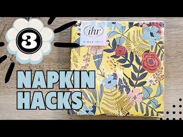 Decoupage Napkin Tutorial 3 Easy Crafts!