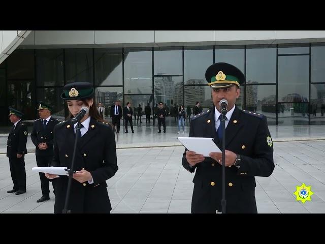 Gömrük orqanlarına xidmətə yeni qəbul olunan əməkdaşların andiçmə mərasimi keçirilib