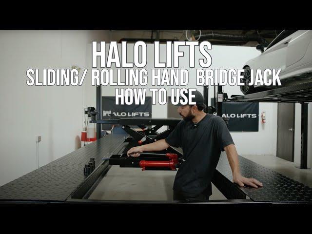 HALO LIFTS SLIDING/ROLLING HAND BRIDGE JACK