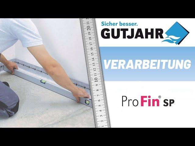 Das Sockelprofil ProFin® SP von Gutjahr sorgt für einen sicheren Anschluss von Abdichtungen an Wände