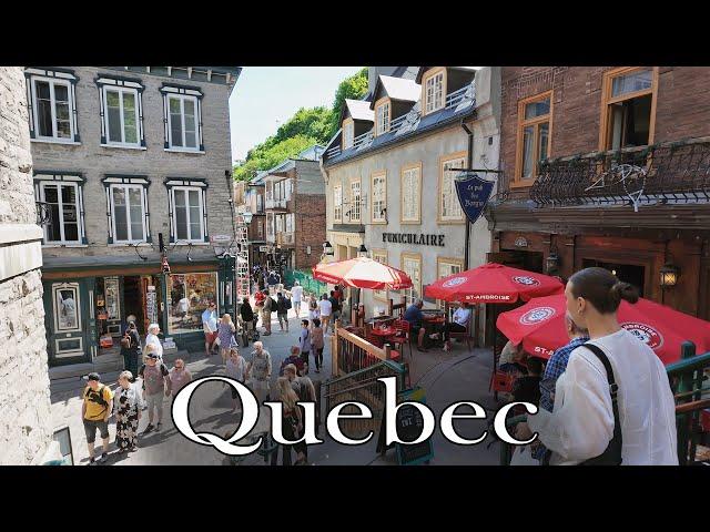 4K Quebec City Walking Tour - Summer 2024