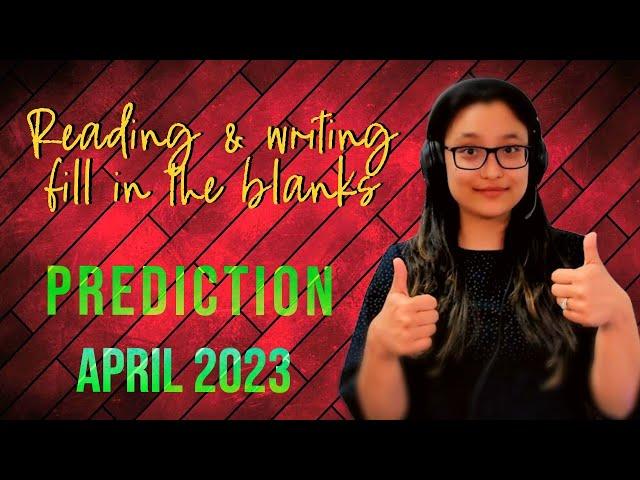 PTE Reading & writing Fill in the blanks (Drop down) | Prediction | April 2023 | Milestone Study |