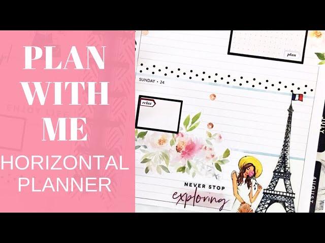 PLAN WITH ME | Horizontal Happy Planner | RongRong Going Places & Flowers