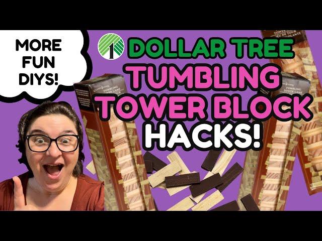 DOLLAR TREE HACKS Using Jenga Blocks for EPIC DIY Projects!