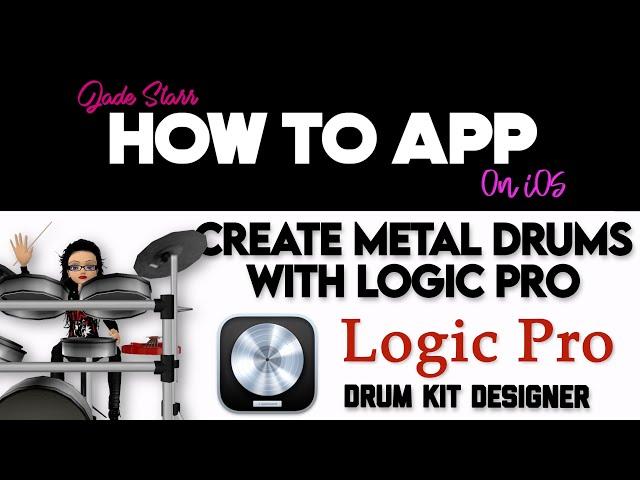 Create Metal Drums with Logic Pro Drum Kit Designer on iOS - How To App on iOS! - EP 920 S11