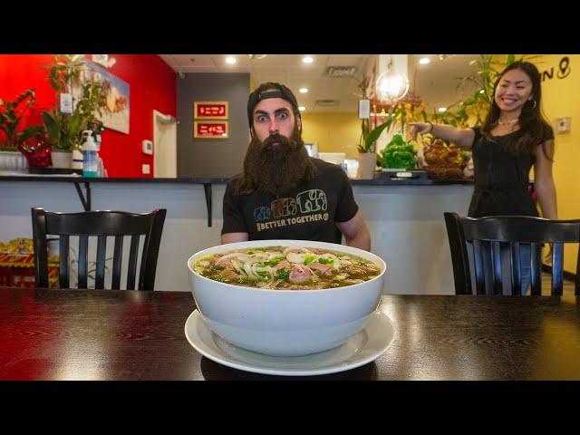 MORE THAN FIFTY PEOPLE HAVE FAILED THIS $65 PHO CHALLENGE! | BeardMeatsFood