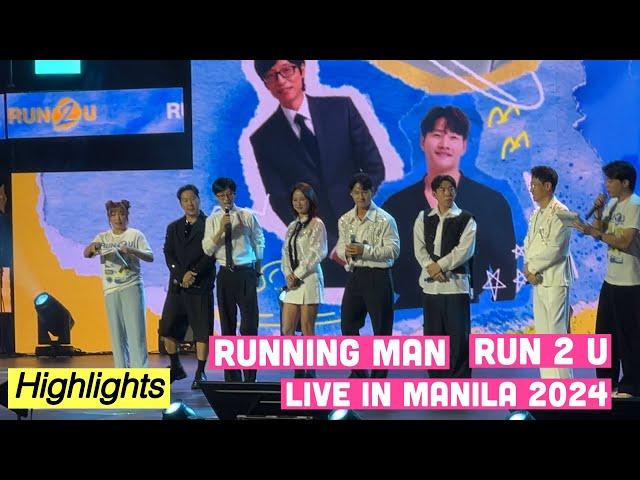 Running Man “Run 2 U” Live in Manila 2024 Fan Meeting Highlights #runningman