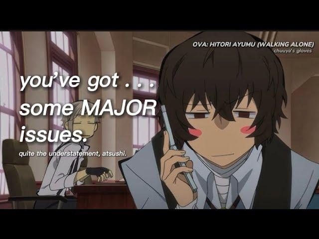 5(ish) minutes of dazai slander in the BSD dub [REUPLOAD]