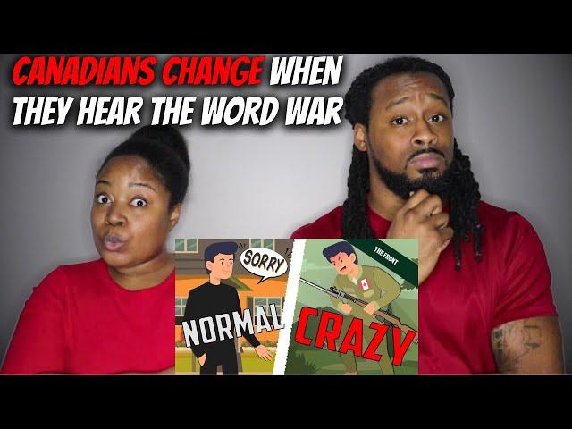  American Couple Reacts "Canadians Change When they Hear the Word WAR"  |TheDemouchetsREACT Canada