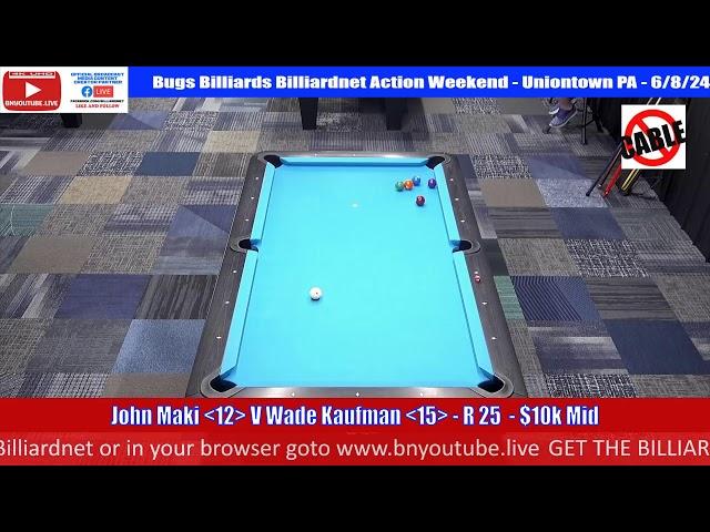 8 Ball Battle - John Maki V Wade Kaufman R 25 - $10k in the Mid - Uniontown PA- 6/8/24